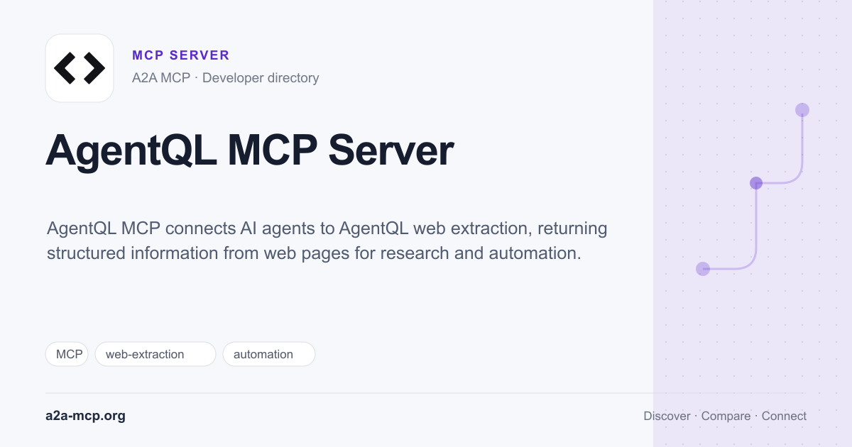 AgentQL MCP Server preview
