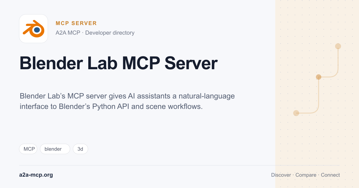 Blender Lab MCP Server preview