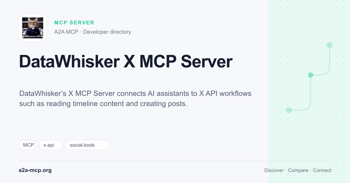 DataWhisker X MCP Server preview
