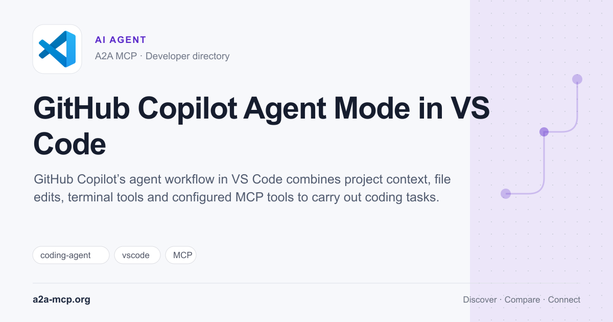 GitHub Copilot Agent Mode in VS Code preview