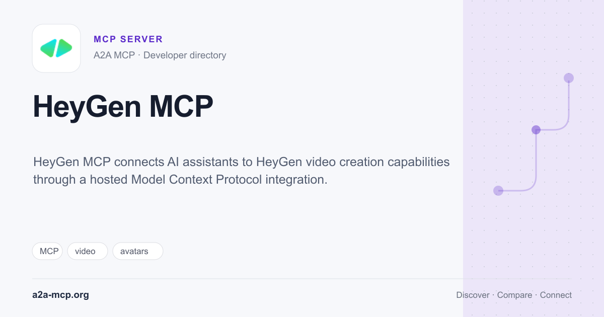 HeyGen MCP preview