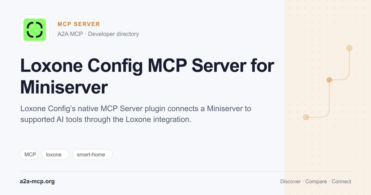 Loxone Config MCP Server for Miniserver preview
