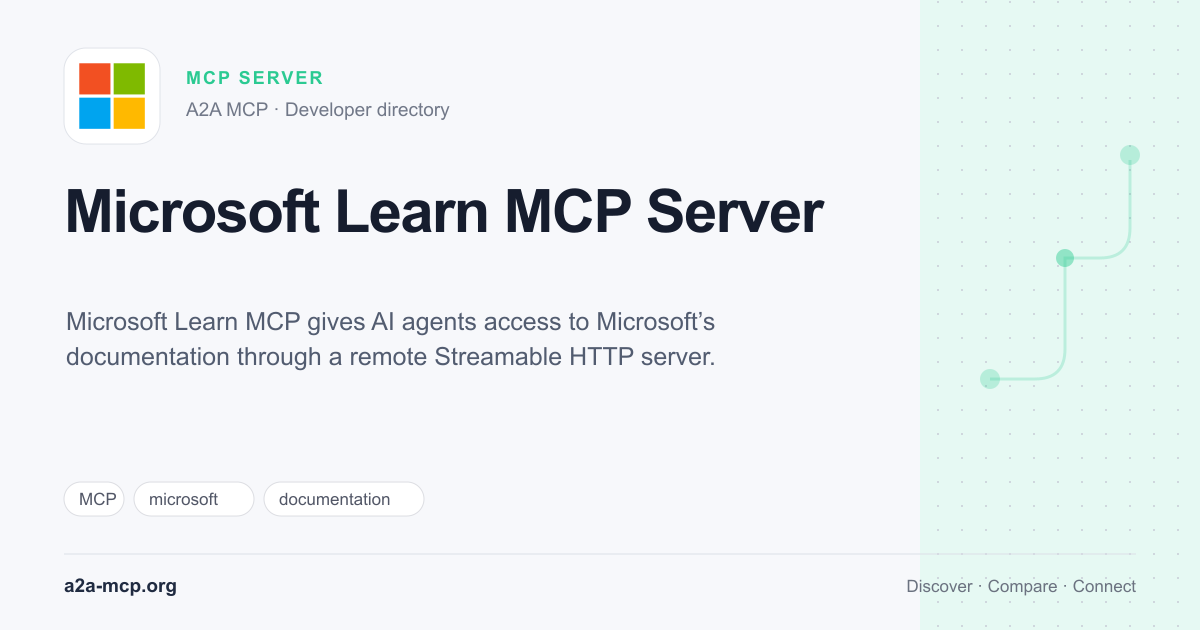 Microsoft Learn MCP Server preview