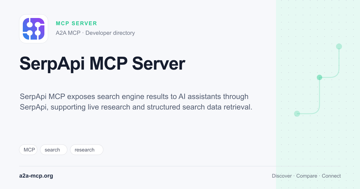 SerpApi MCP Server preview