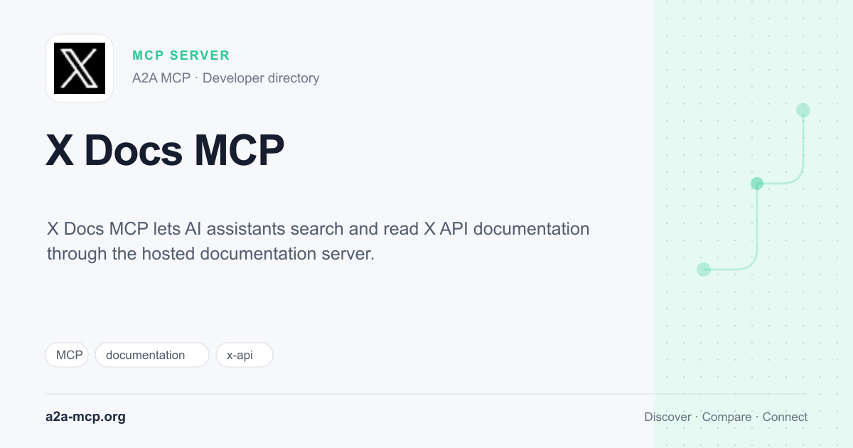X Docs MCP preview
